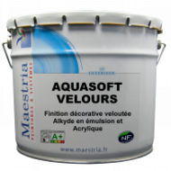 AQUASOFT VELOURS BLANC 1L